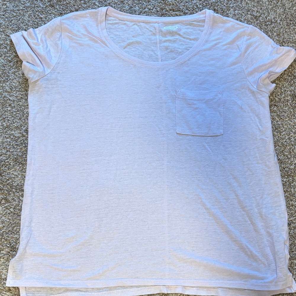 Old Navy Light Pink Short Sleeve Tee